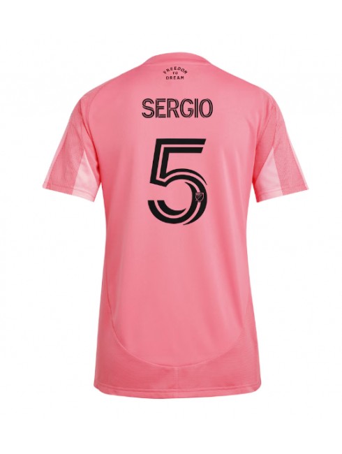 Inter Miami Sergio Busquets #5 Replika Hemmakläder Dam 2025-26 Kortärmad Inter Miami Sergio Busquets #5 Replika Hemmakläder Dam 2025-26 Kortärmad